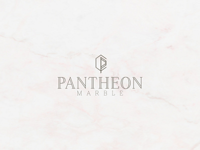 Pantheon Marble Branding, Logo Design anthic branding concept design graphic graphic design identity illustration marble texture minimal modern pantheon logo rebrand typography typography logo vector