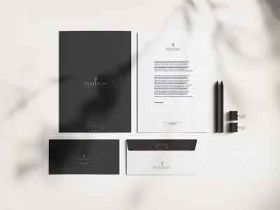 Pantheon Marble Branding Design branding concept corporate identity design flat graphic graphic design idea identity logodesign marble design marble texture minimal modern rebrand typography