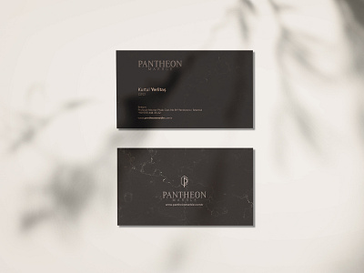 Pantheon Marble Branding Design branding business card concept corporate identity design graphic graphic design idea identity illustration marble texture minimal modern rebrand typography