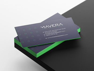 Mavera Business Card Design branding businesscard concept design graphic graphic design green idea identity logodesign minimal modern rebrand typography