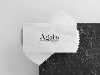 Agate Istanbul - Branding art art direction arte branding business card card concept corporate identity design graphic idea identity logo logodesign marble marble design minimal modern rebrand typography
