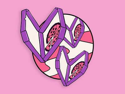 Dominos Valentines Day design dominos freetrade heart illustration invest investing love pizza valentines