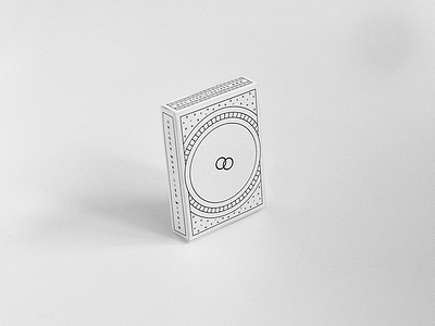 Flesh and Bones - tuck box box cards dual minimal packaging patterns playing tuck tuckbox