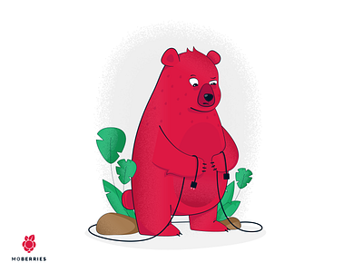 Moberries connection issue page bear connection design error illustration illustrator internet issue oops ui vector wonder
