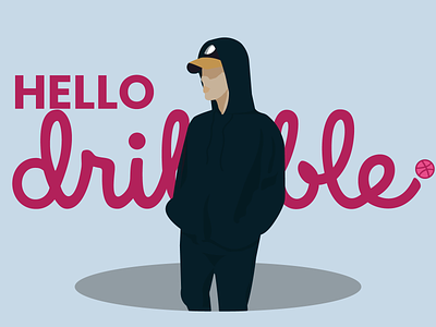 Hello Dribbble design graphic illustration