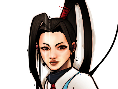 Character design illustration (Ibuki of Street Fighter V). art character character design character development design digital digital art drawing illustration