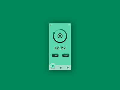 Daily UI Challenge #14 alarm dailyui dailyui014 design gradient stopwatch timer typography ux