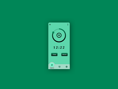 Daily UI Challenge #14 alarm dailyui dailyui014 design gradient stopwatch timer typography ux