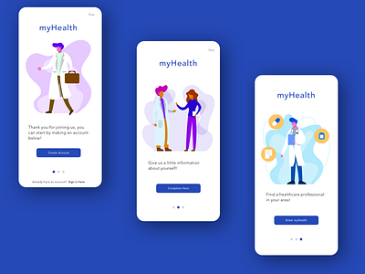 Daily UI Challenge #23 app dailyui dailyui023 design health healthcare typography ui