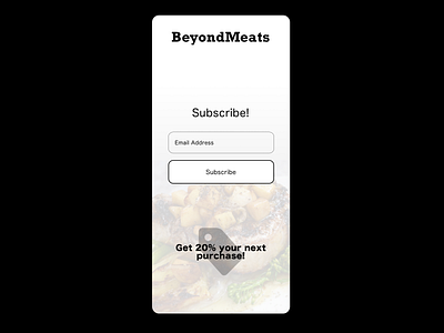 Daily UI Challenge #26 Subscribe!