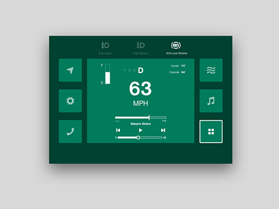 Daily UI Challenge #34 Car Interface