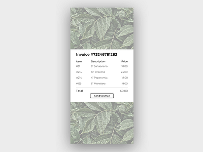 Daily UI Challenge #46 Invoice