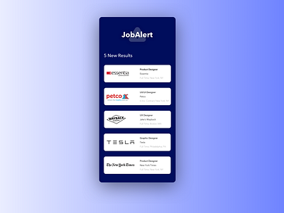 Daily UI Challenge #50 Job Listing app branding dailyui dailyui050 design gradient joblisting typography ui