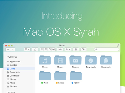 Mac OS X Syrah - Concept interface mac os x syrah ui