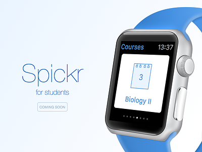 Spickr Watch app apple student watch