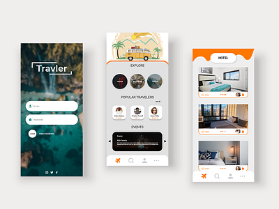 Travel app design