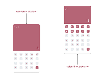 Calculator - Daily UI 004 calculation calculator daily ui 004 dailyui dailyuichallenge design mobile scientific calculator