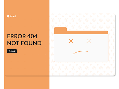 404 Page - Daily UI 008 008 browser dailyui dailyui008 dailyuichallenge design graphic design illustration orange ui ux vector