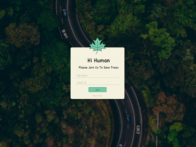 Pop-Up / Overlay- Daily UI 016 016 dailyui dailyui016 dailyuichallenge design graphic design green illustration joinus overlay popup savetree tree ui ux vector