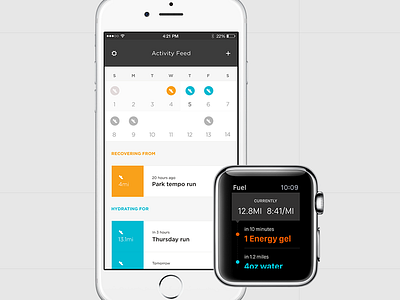 Exercise fuel app apple watch calendar design exercise ios run watch