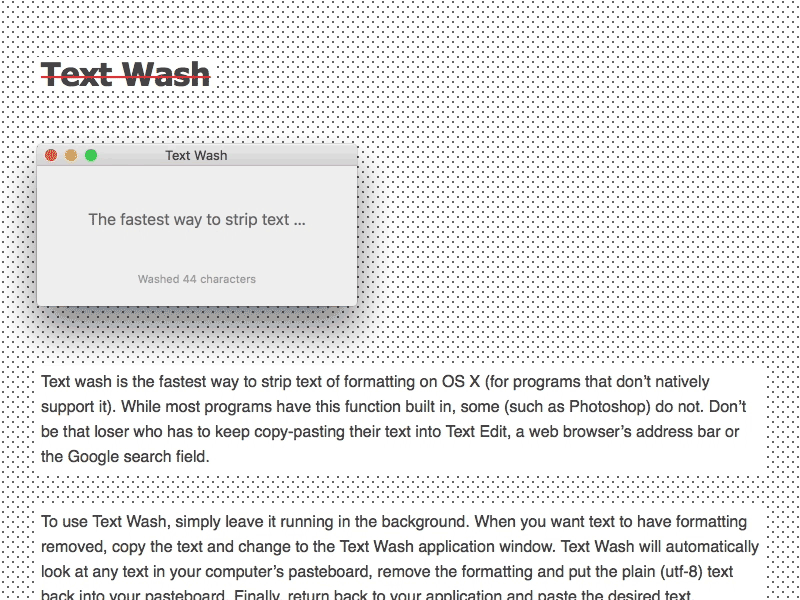 Text Wash animated app background dots download free javascript mac sf ui site