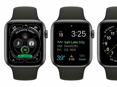 Air Lookout: Apple WatchOS Complications by Geof Crowl on Dribbble