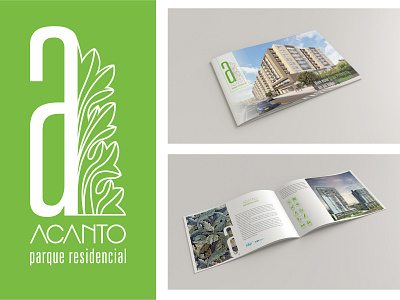 Acanto Parque Residencial Brochure branding brochure design graphic design logo typography