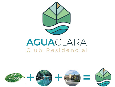 Agua Clara Club Residencial architecture branding graphic design logo typography