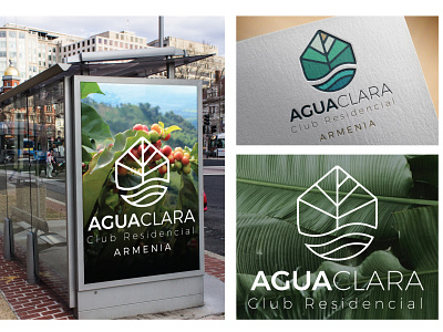 Agua Clara Club Residencial Applications architecture branding design graphic design logo typography