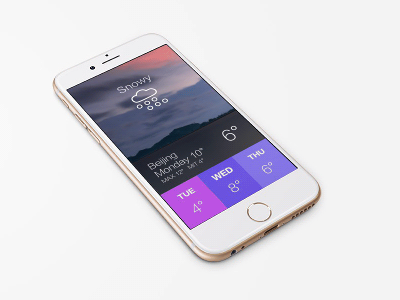 Weather app ui