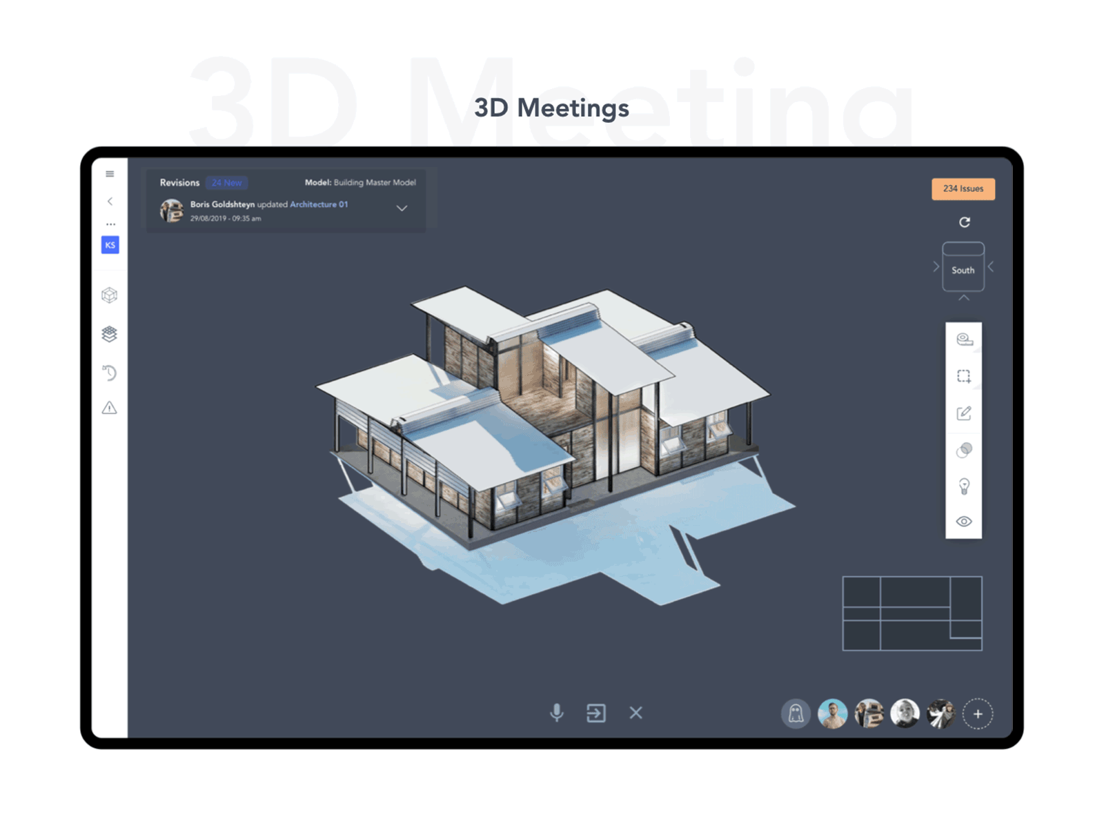 BIM Collaboration 3D Meeting app architecture design product software design ui uidesign ux uxdesign windows