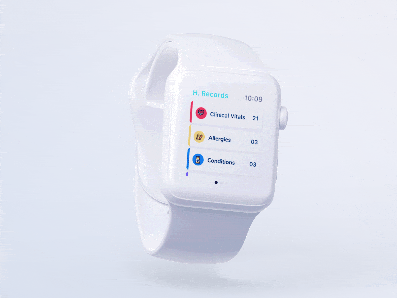 Coral Health iWatch Version design iot iwatch product prototype ui uidesign ux uxdesign watchos
