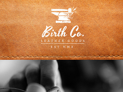 Birth Co. Leather Goods Branding branding clothing identity leather logo