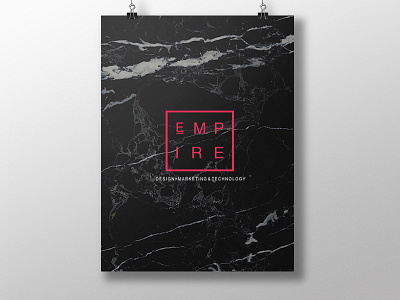 Empire Agency Idendity brand branding graphic idendity logo poster print