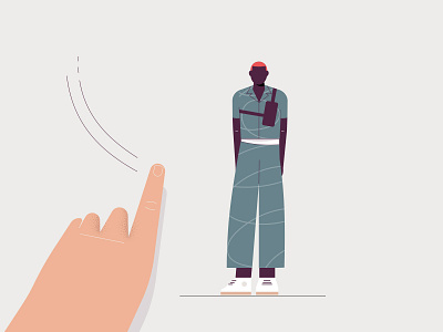 Stepped Care animation character design design flat guy illustration illustrator minimal