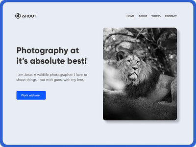 Photography Portfolio Web design