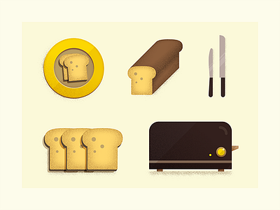 Bread toast illustration