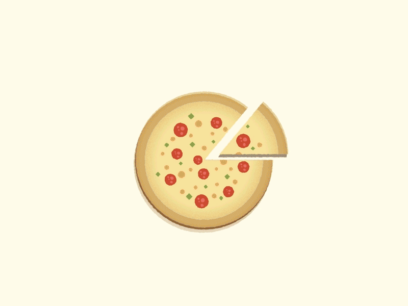 Pizza making gif after effects animation flat food gif grain icon illustration illustrator loop pizza top view