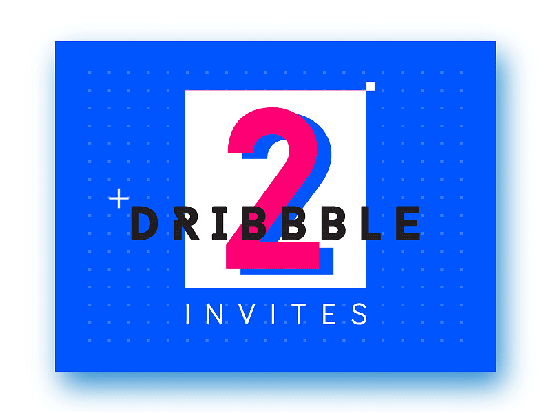 Two Dribbble Invites :) animation dribbble. invites gif loop pattern two