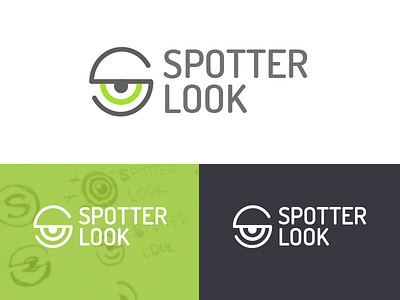 SpotterLook logo concept design design eyes logo look spotter target view