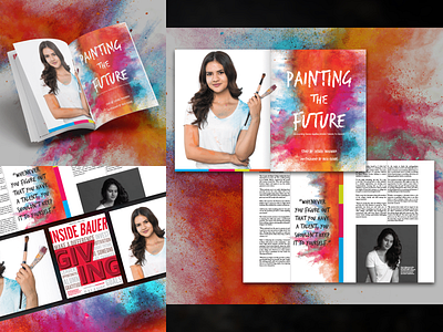 Inside Bauer Magazine — Painting the Future magazine design magazine layout print design print publication design