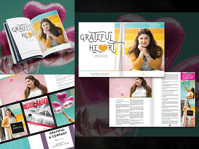 Inside Bauer Magazine — Grateful Heart magazine design magazine layout print design print publication design