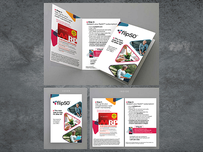 Print Design — Flip50 Brochure (featured on the Dr. Oz Show) brochure design fitness print design welness