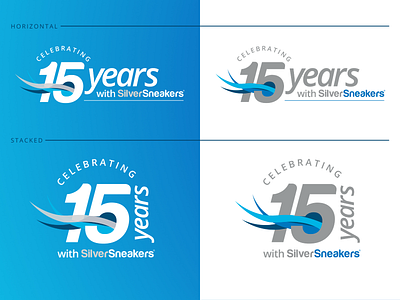 Logo Design — SilverSneakers 15 Year Logo brand expansion brand identity logo logo design
