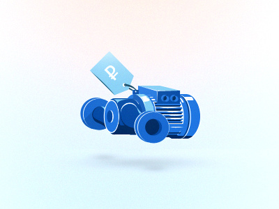 icon for teaser #2 blue design good icon illustration motor sketch style teaser tube web website