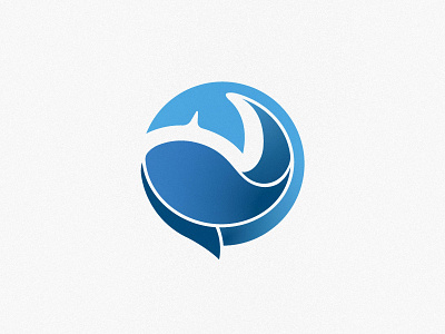 logo v.1 blue circle color illustration logo photoshop sketch wave whale