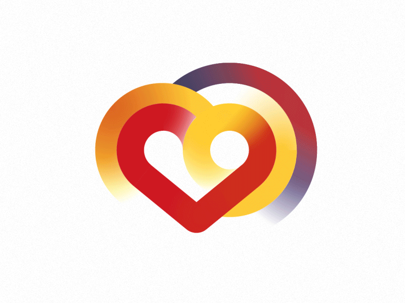 Logo Heart animation draw gif heart illustration logo