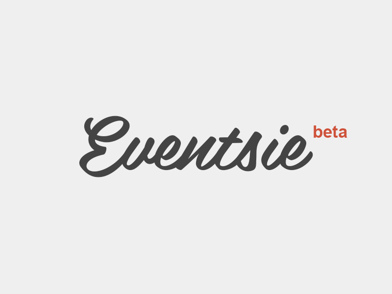 Eventsie Logo branding design flat orange gigs music illustration logo vector typography minimal script