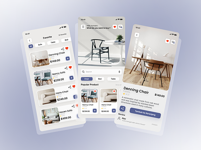 UI Furniture App (2) branding design figma minimal ui ux