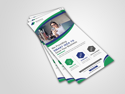 Green Blue Corporate DL Flyer/Rack Card Design banner brand design brand identity branding brochure design business flyers commercial corporate corporate branding creative design designer dl flyer flyer graphic design graphicdesign logo design rack card roll up banner sale